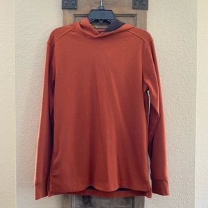 01.ALGO Performance Hoodie Jacket Small Burnt Orange